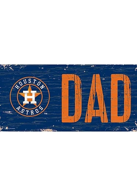 Houston Astros DAD Sign - Navy Blue