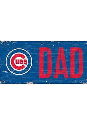 Chicago Cubs DAD Sign - Blue