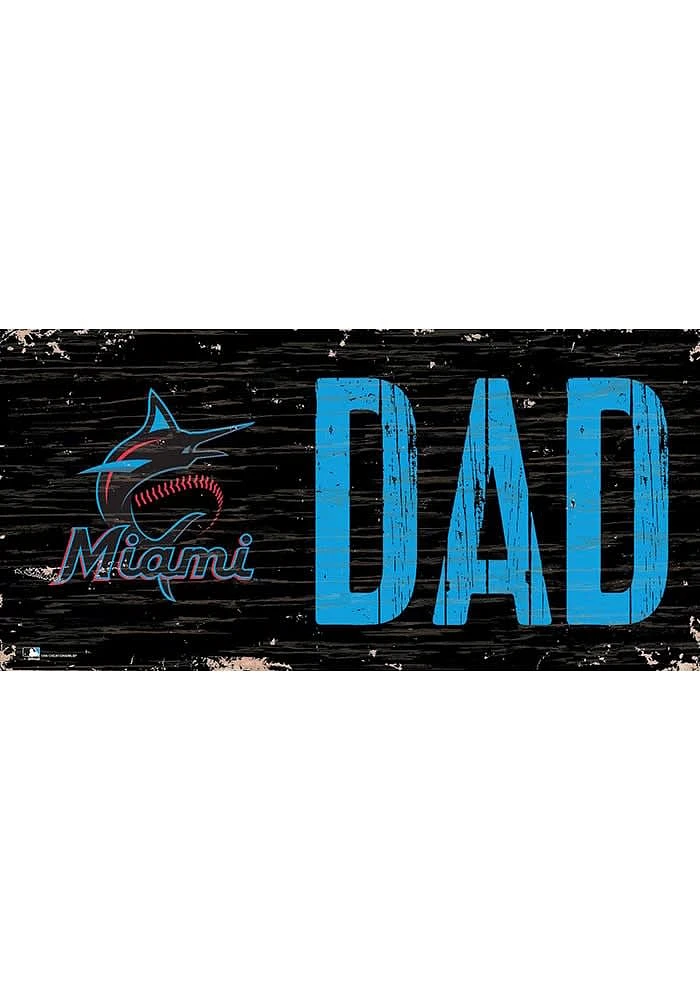 Miami Marlins DAD Sign - Blue