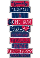 Los Angeles Angels Celebrations Stack 24 Inch Sign - Red