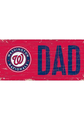 Washington Nationals DAD Sign - Red