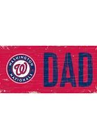 Washington Nationals DAD Sign - Red