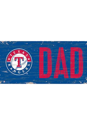 Texas Rangers DAD Sign - Blue