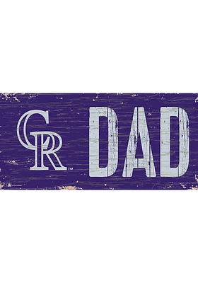 Colorado Rockies DAD Sign - Purple