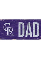 Colorado Rockies DAD Sign - Purple