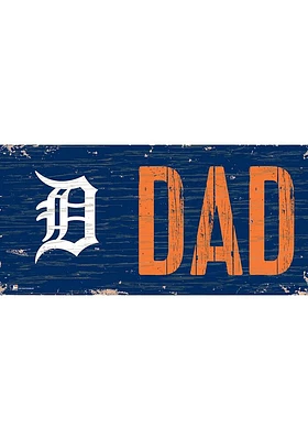 Detroit Tigers DAD Sign - Navy Blue