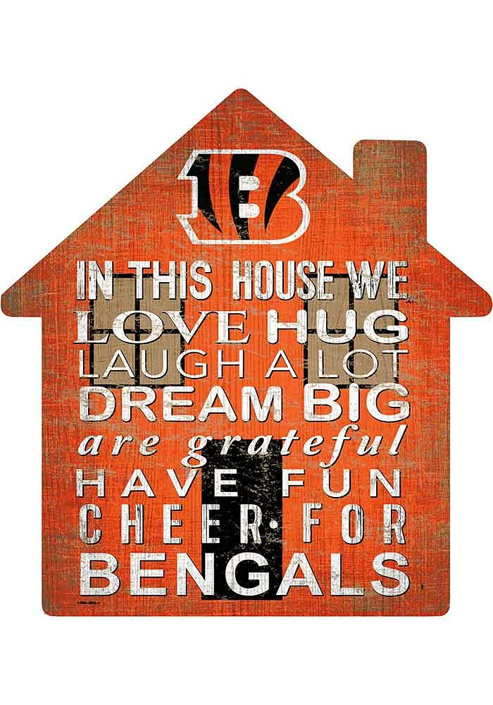 Cincinnati Bengals House 12in Sign