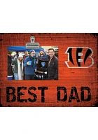 Cincinnati Bengals Best Dad Clip Picture Frame