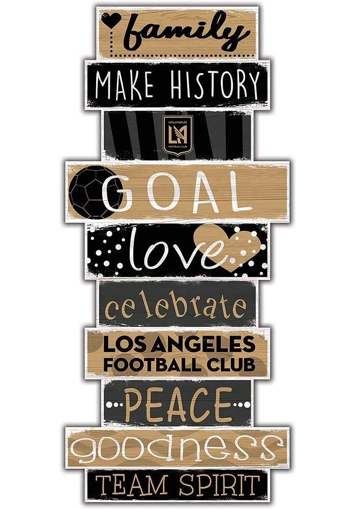 Los Angeles FC Celebrations Stack 24 Inch Sign - Black