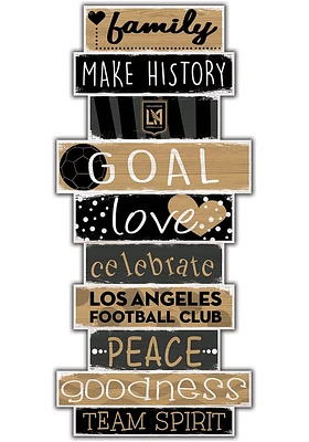 Los Angeles FC Celebrations Stack 24 Inch Sign - Black
