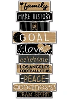 Los Angeles FC Celebrations Stack 24 Inch Sign - Black