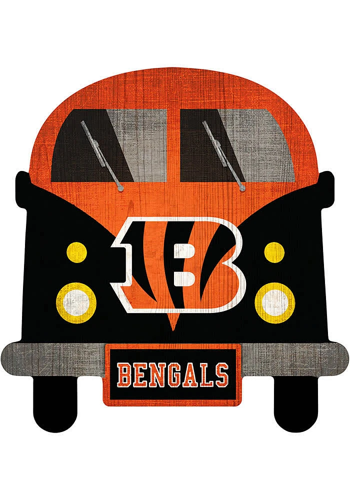 Cincinnati Bengals Team Bus Sign