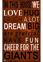 San Francisco Giants In This House Sign - Orange
