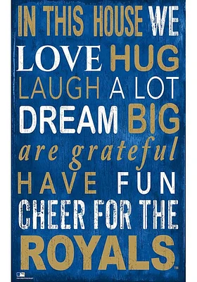 Kansas City Royals In This House Sign - Blue
