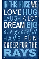 Tampa Bay Rays In This House Sign - Blue