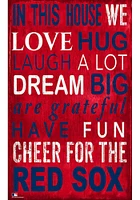 Boston Red Sox In This House Sign - Red