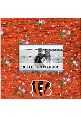 Cincinnati Bengals Floral 10x10 Picture Frame