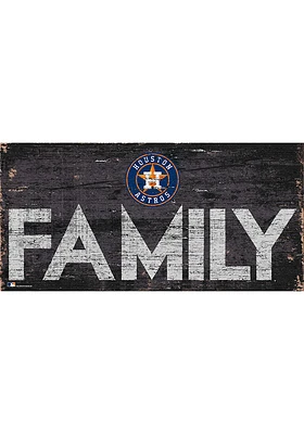 Houston Astros Family 6x12 Sign - Navy Blue