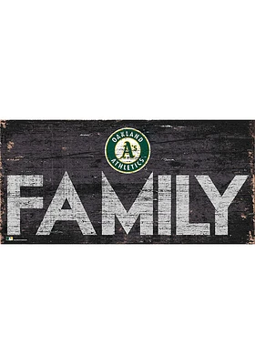 Oakland Athletics Family 6x12 Sign - Green