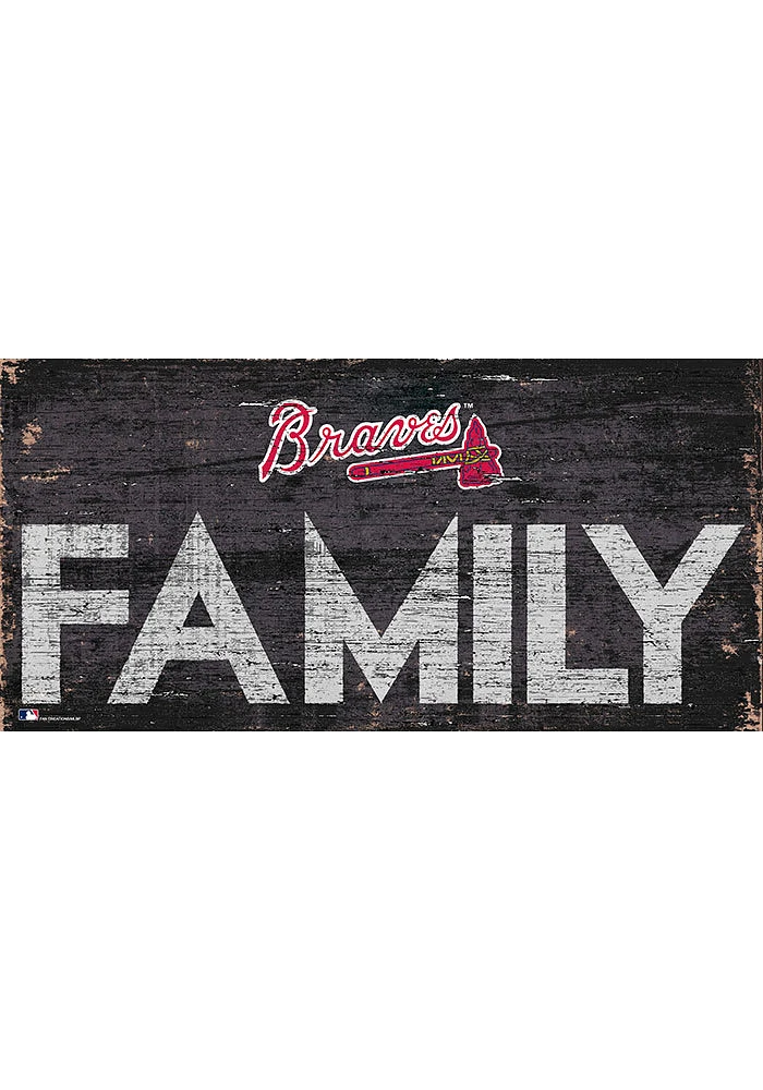Atlanta Braves Family 6x12 Sign - Blue