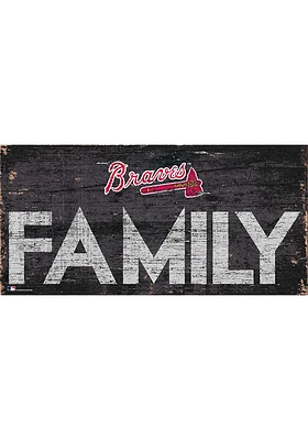 Atlanta Braves Family 6x12 Sign - Blue
