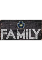 Milwaukee Brewers Family 6x12 Sign - Navy Blue