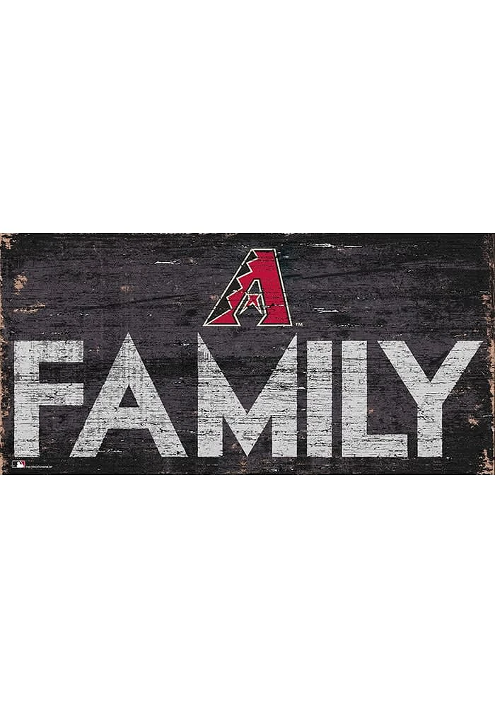 Arizona Diamondbacks Family 6x12 Sign - Red