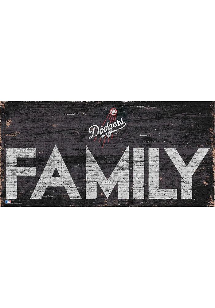 Los Angeles Dodgers Family 6x12 Sign - Blue