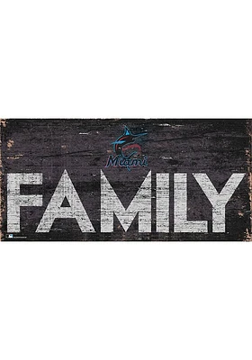 Miami Marlins Family 6x12 Sign - Blue