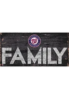 Washington Nationals Family 6x12 Sign - Red