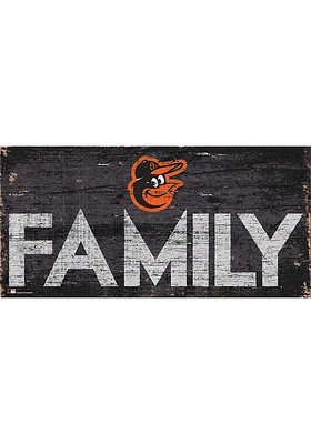 Baltimore Orioles Family 6x12 Sign - Orange