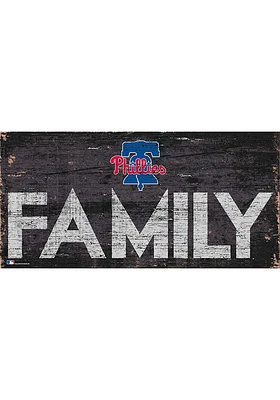 Philadelphia Phillies Family 6x12 Sign - Red