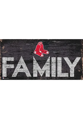 Boston Red Sox Family 6x12 Sign - Red