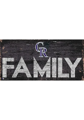 Colorado Rockies Family 6x12 Sign - Purple