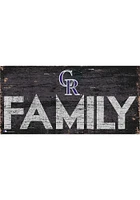 Colorado Rockies Family 6x12 Sign - Purple