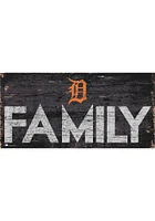 Detroit Tigers Family 6x12 Sign - Navy Blue