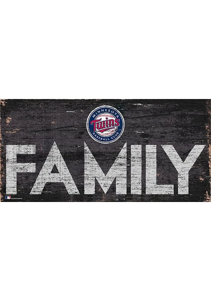 Minnesota Twins Family 6x12 Sign - Blue