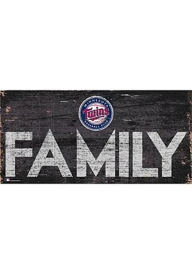 Minnesota Twins Family 6x12 Sign - Blue