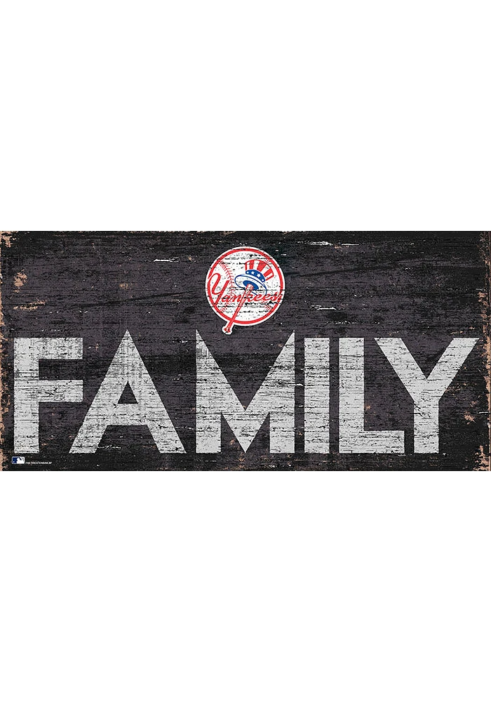 New York Yankees Family 6x12 Sign - Blue