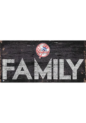 New York Yankees Family 6x12 Sign - Blue
