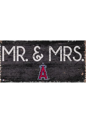 Los Angeles Angels Mr and Mrs Sign - Red