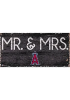Los Angeles Angels Mr and Mrs Sign - Red