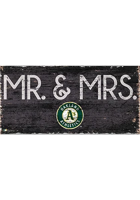 Oakland Athletics Mr and Mrs Sign - Green
