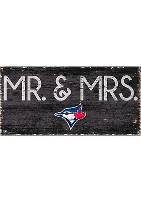 Toronto Blue Jays Mr and Mrs Sign - Blue