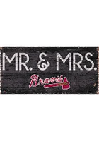 Atlanta Braves Mr and Mrs Sign - Blue