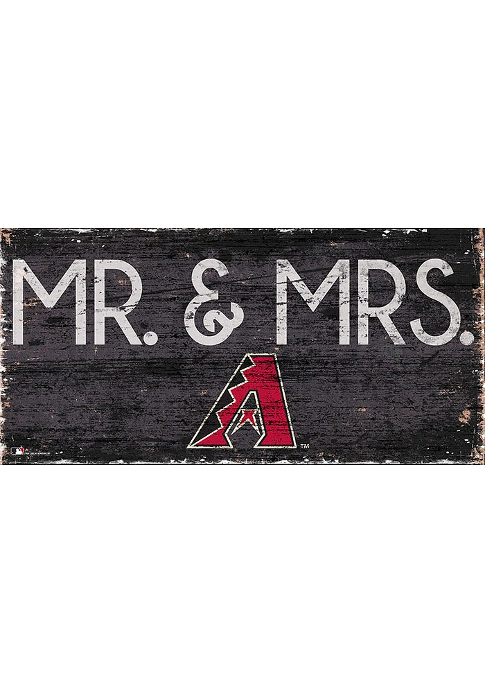 Arizona Diamondbacks Mr and Mrs Sign - Red
