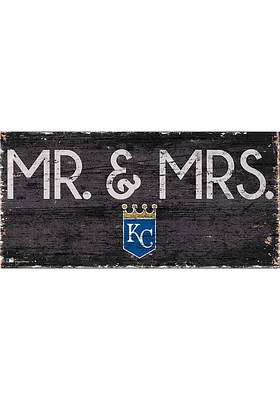 Kansas City Royals Mr and Mrs Sign - Blue