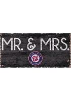 Washington Nationals Mr and Mrs Sign - Red