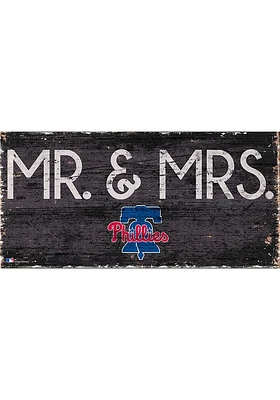 Philadelphia Phillies Mr and Mrs Sign - Red