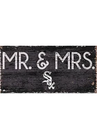 Chicago White Sox Mr and Mrs Sign - Black